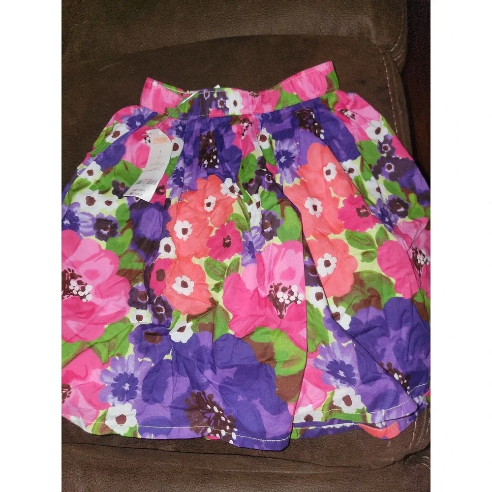 Gymboree falling‎ for feathers birdwatching top floral skirt size 5 nwt
